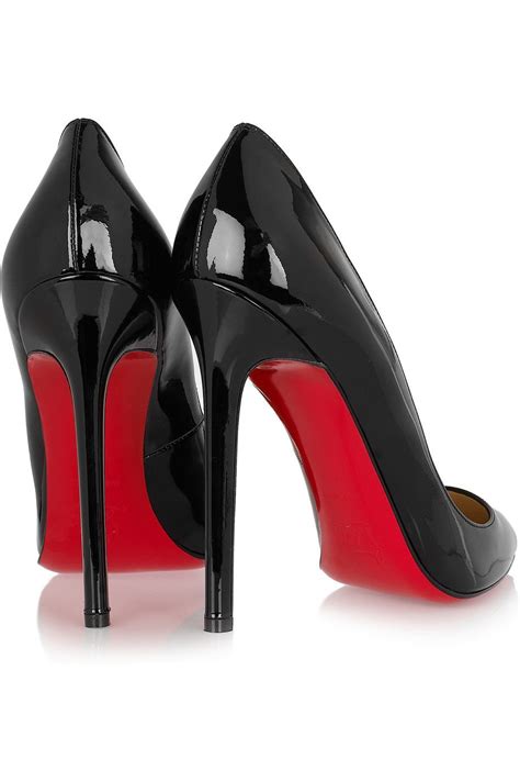 louis vuitton classic black heels with red bottom|louis vuitton black high heels.